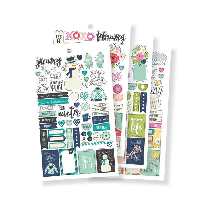 Carpe Diem Seasons Mini Sticker Tablet