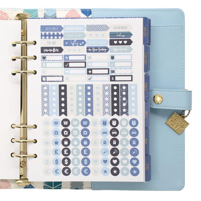 Carpe Diem Sky Blue A5 Planner Box Set