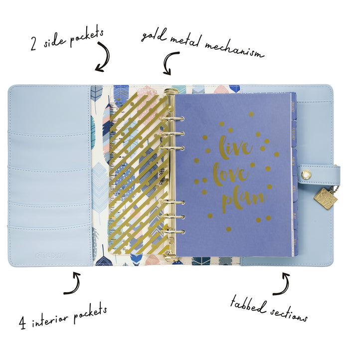 Carpe Diem Sky Blue A5 Planner Box Set