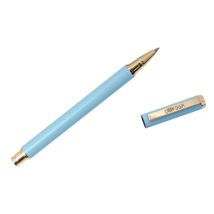 Carpe Diem Sky Blue Metal Gel Pen