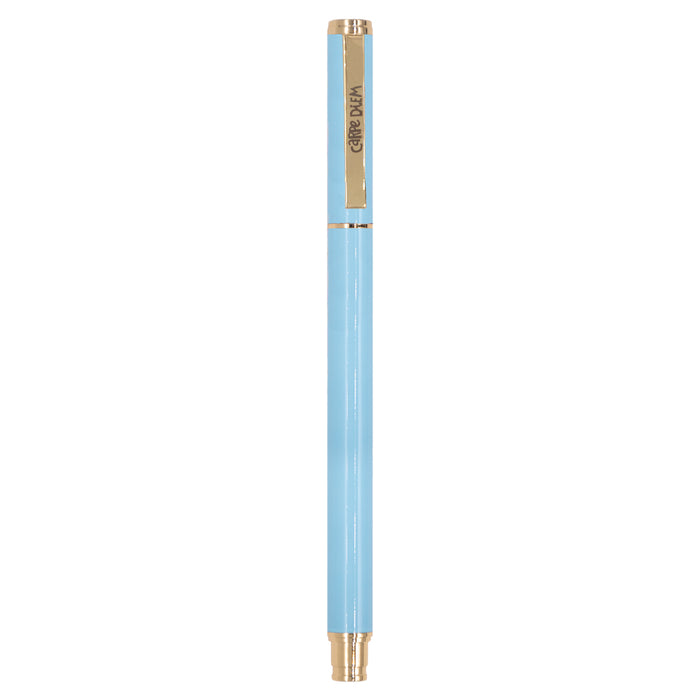 carpe diem Sky Blue Metal Gel Pen