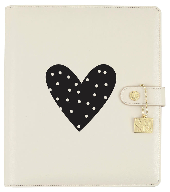 Carpe Diem Small Heart Black Planner Decal
