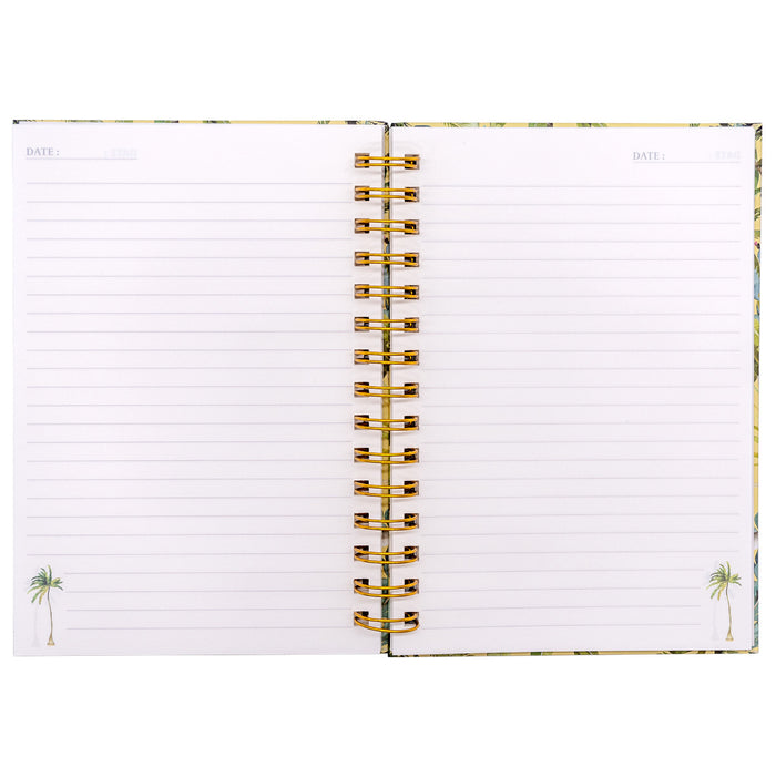 Carpe Diem Carpe Diem X La Papelaria Hard Cover Spiral Notebook In Tiger Print