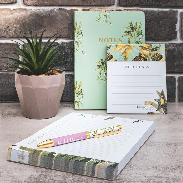 Carpe Diem Carpe Diem X La Papelaria Large Notepad In Birds