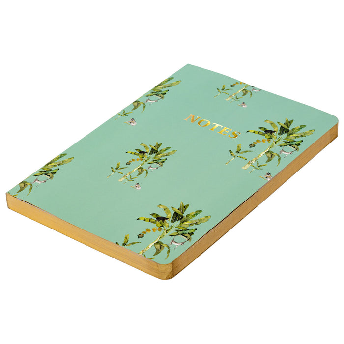 Carpe Diem Carpe Diem X La Papelaria Soft Cover Journal In Tropical With Gold Foil Edges