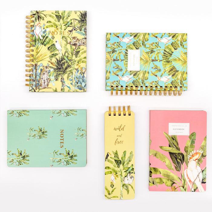 Carpe Diem Carpe Diem X La Papelaria Soft Cover Journal In Tropical With Gold Foil Edges