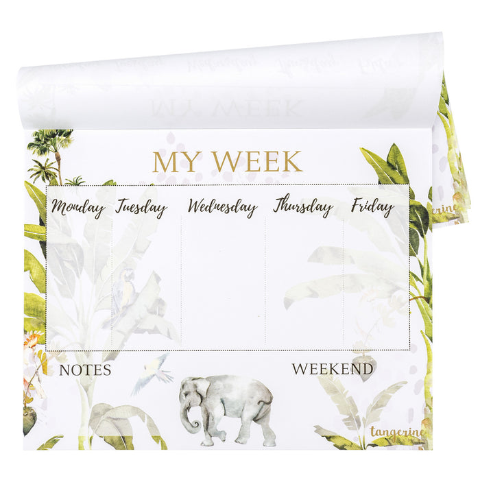 Carpe Diem Carpe Diem X La Papelaria Weekly Planner Desk Pad In Tropical