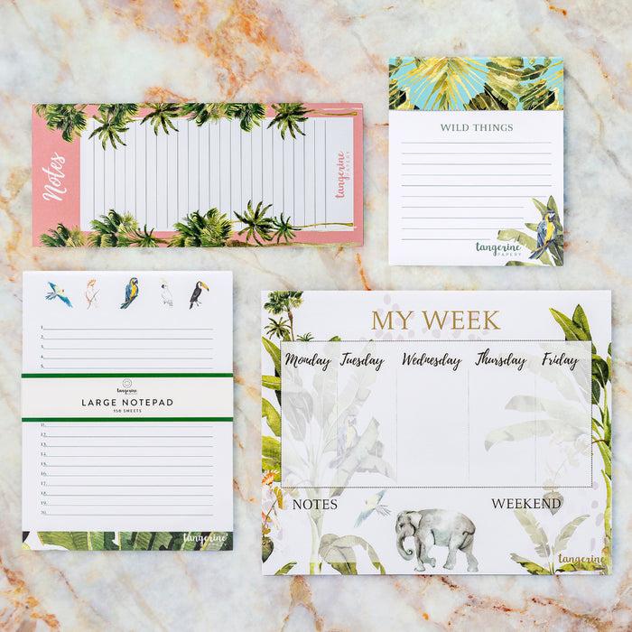 Carpe Diem Carpe Diem X La Papelaria Weekly Planner Desk Pad In Tropical