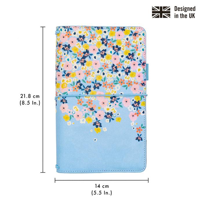 Carpe Diem Ditsy Floral Traveler's Notebook With Inserts