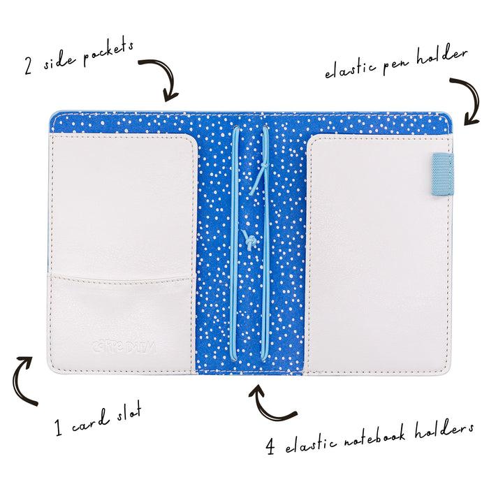 Carpe Diem Feathers A6 Notebook And Passport Holder