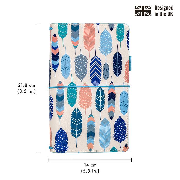 Carpe Diem Feathers Traveler's Notebook With Inserts