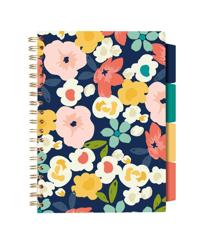Carpe Diem Floral Love 5-subject Hardcover Notebook - Pack Of 3 Assorted Colours