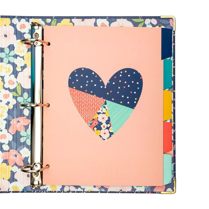 Carpe Diem Floral Love 5-Subject Reversible Dividers
