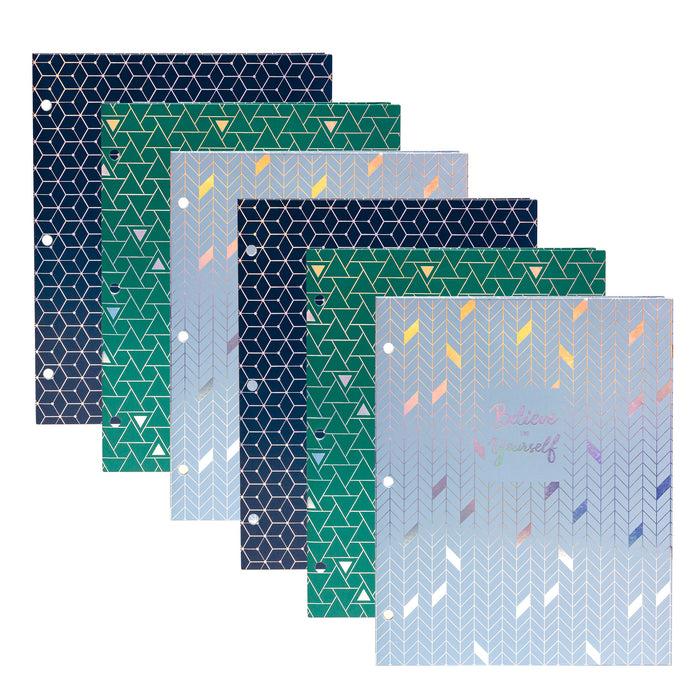 carpe diem Glee Pocket Portfolio -Assorted Pack of 6