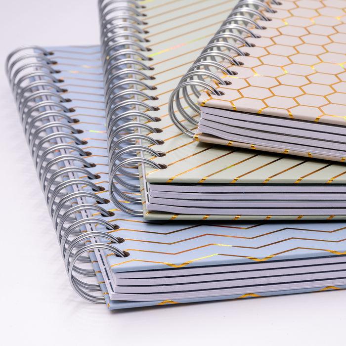 Carpe Diem Haze 5-Subject Hardcover Notebook - Assorted Pack Of 3