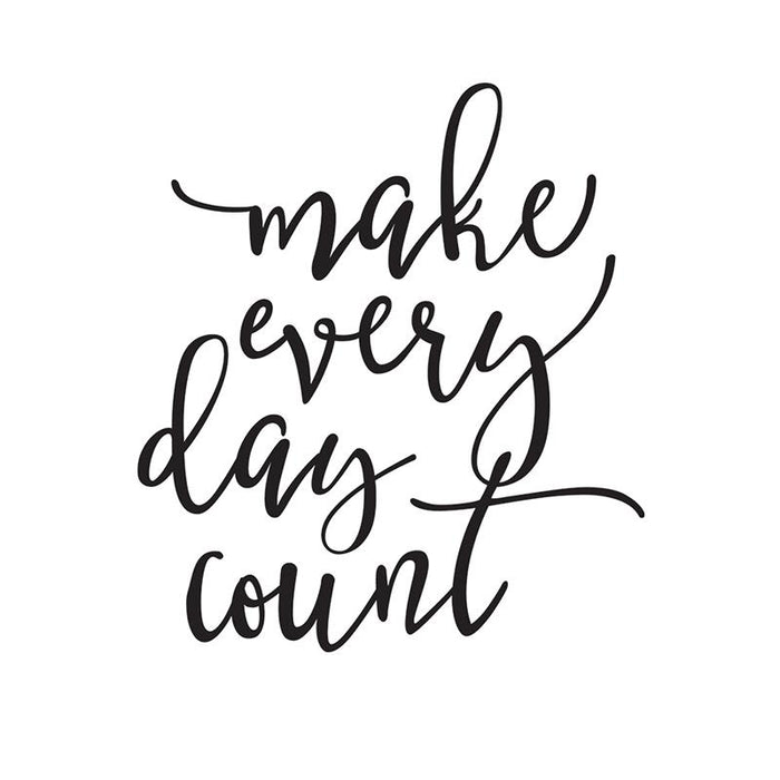 carpe diem Large Black Planner Decal 'Make Every Day Count'