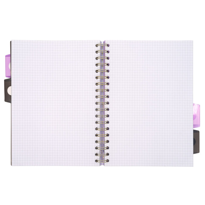 Carpe Diem Lilac Rochelle & Jess Squared B5 Subject Divider Notebook