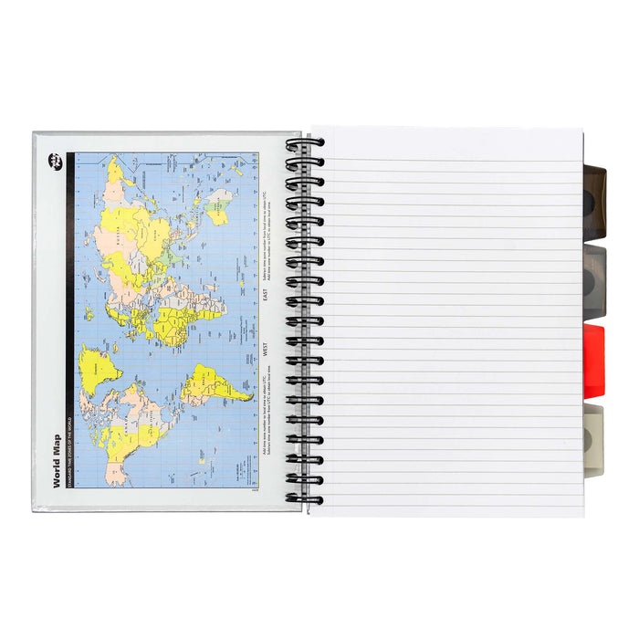 Carpe Diem Metallic Executive 5-subject Hardcover Notebook - Pack Of 3 Assorted Colours