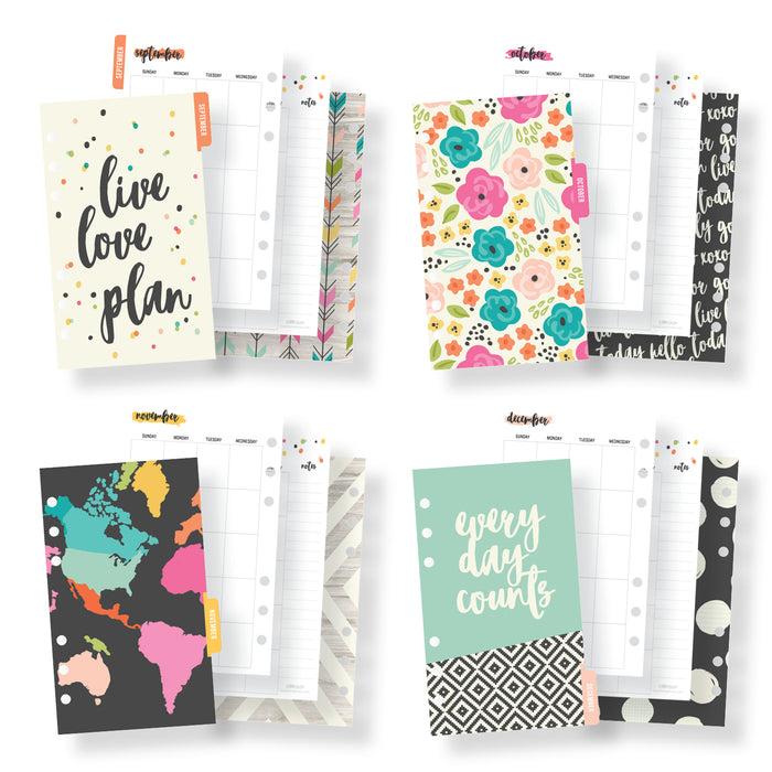 Carpe Diem Personal Planner Good Vibes Monthly Inserts