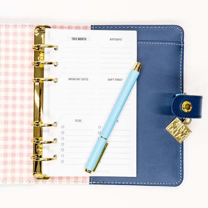 Carpe Diem Personal Planner Horizontal Weekly Inserts