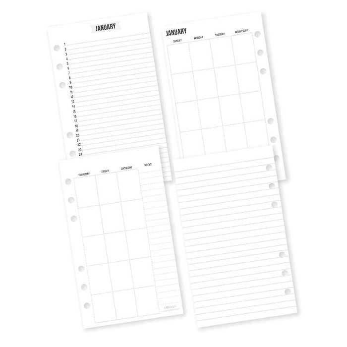 carpe diem Personal Planner Monthly Calendar Inserts