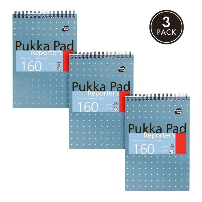 carpe diem Pukka Pad Metallic Reporters Pad - Pack of 3