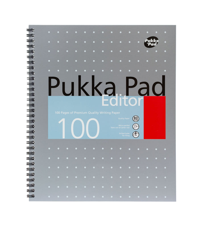 carpe diem Pukka Pads Editor 100 Page Letter Sized Notebook- Pack of 3