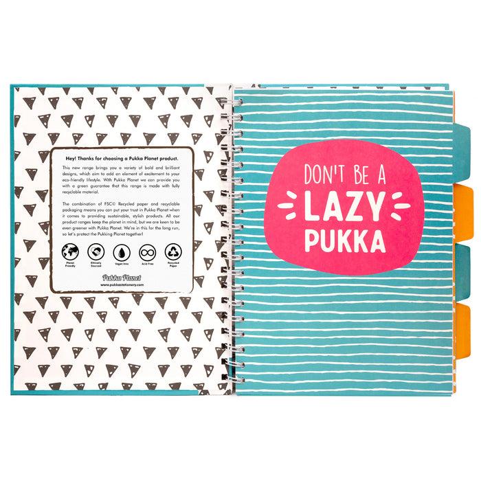 Carpe Diem Pukka Planet B5 Hardcover 5-subject Notebook- Pack Of 2