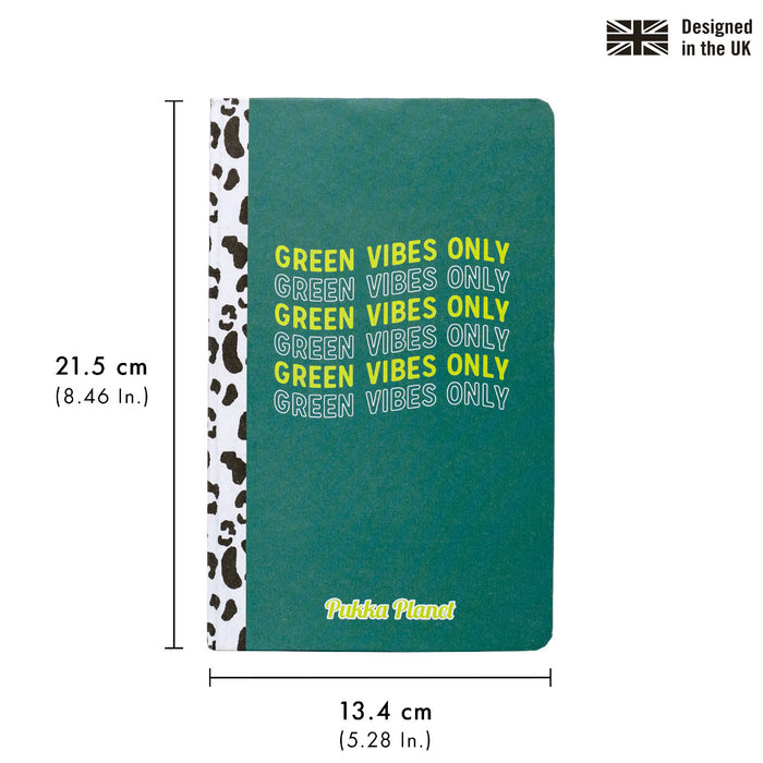 Carpe Diem Pukka Planet Soft Cover Notebook "Green Vibes Only"