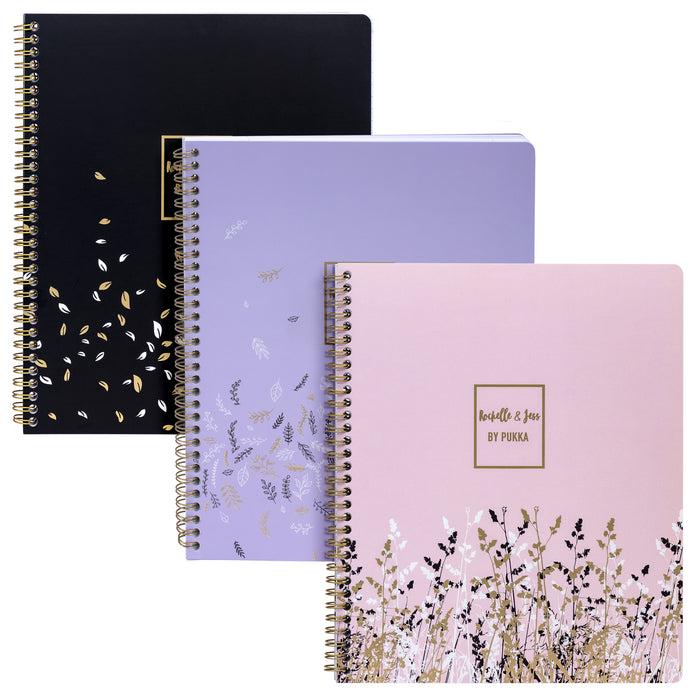 carpe diem Rochelle & Jess Letter Size+ Jotta Notepads - Assorted Pack of 3