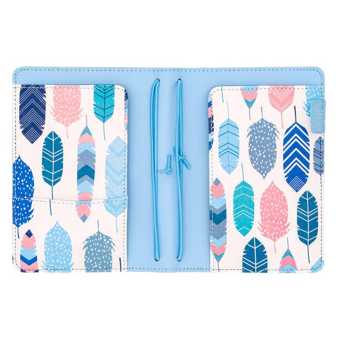 Carpe Diem Sky Blue A6 Notebook And Passport Holder