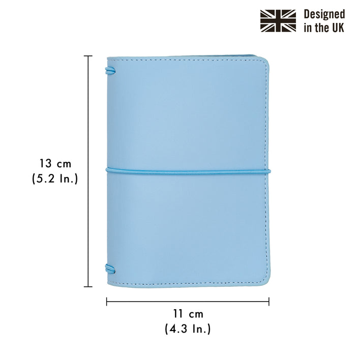 Carpe Diem Sky Blue A6 Notebook And Passport Holder