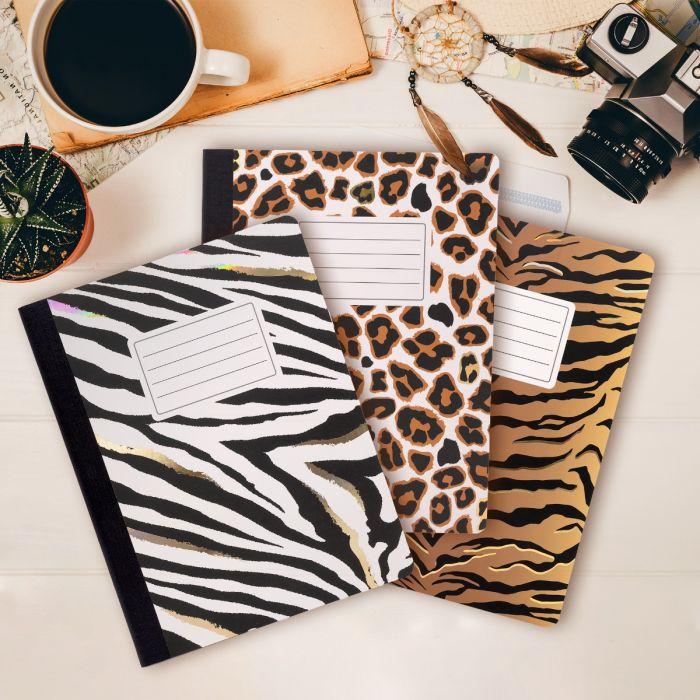 Carpe Diem Wild Composition Book - Assorted Pack Of 3