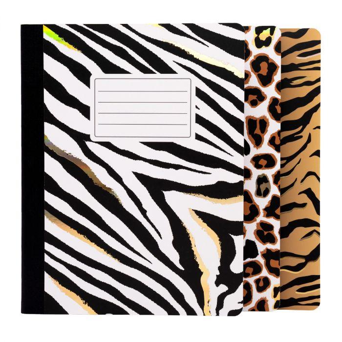 carpe diem Wild Composition Book - Assorted pack of 3