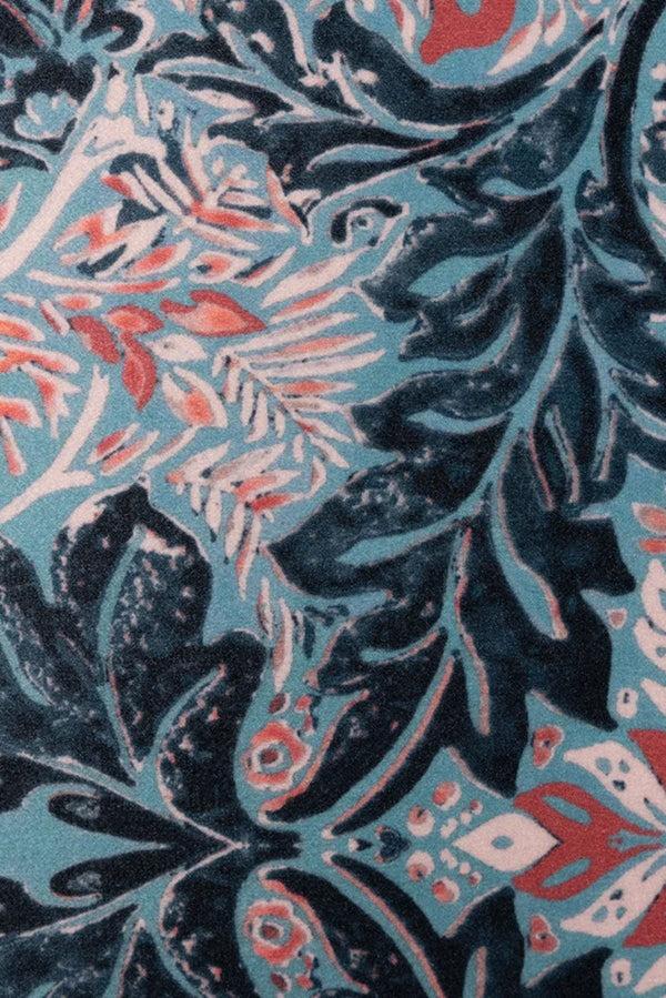 Carraig Donn Athena 43x43cm Cushion In Blue & Marsala