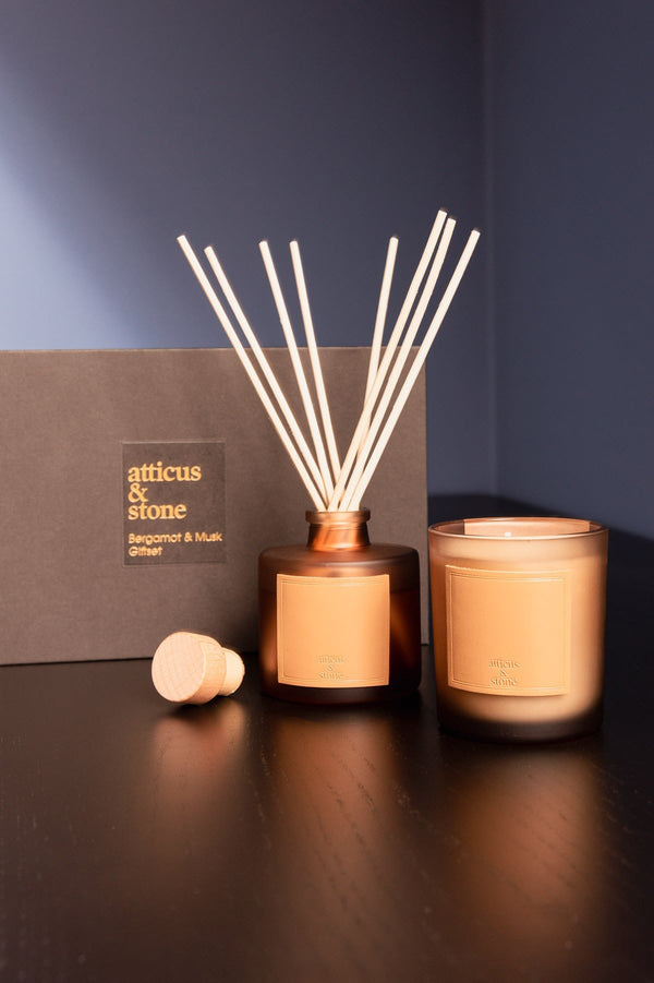 carraig donn Bergamot And Musk Home Fragrance Giftset