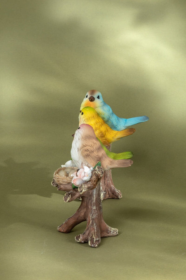 Carraig Donn Bird Family On Branch Decorative Figurine