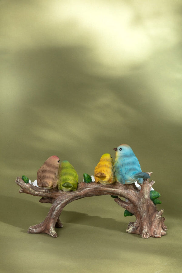 Carraig Donn Bird Family On Branch Decorative Figurine