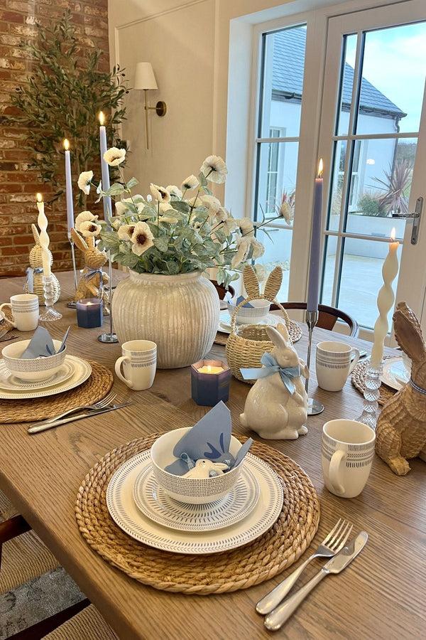 Carraig Donn Blue & White Nautical Ceramic Salad Plate