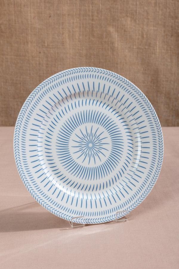 carraig donn Blue & White Nautical Ceramic Salad Plate