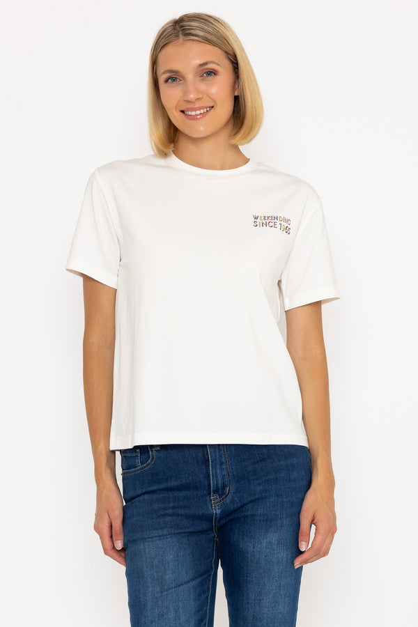 carraig donn 1965 Logo T-Shirt in Cream