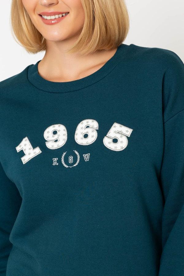 Carraig Donn 1965 Soft Touch Sweatshirt In Teal