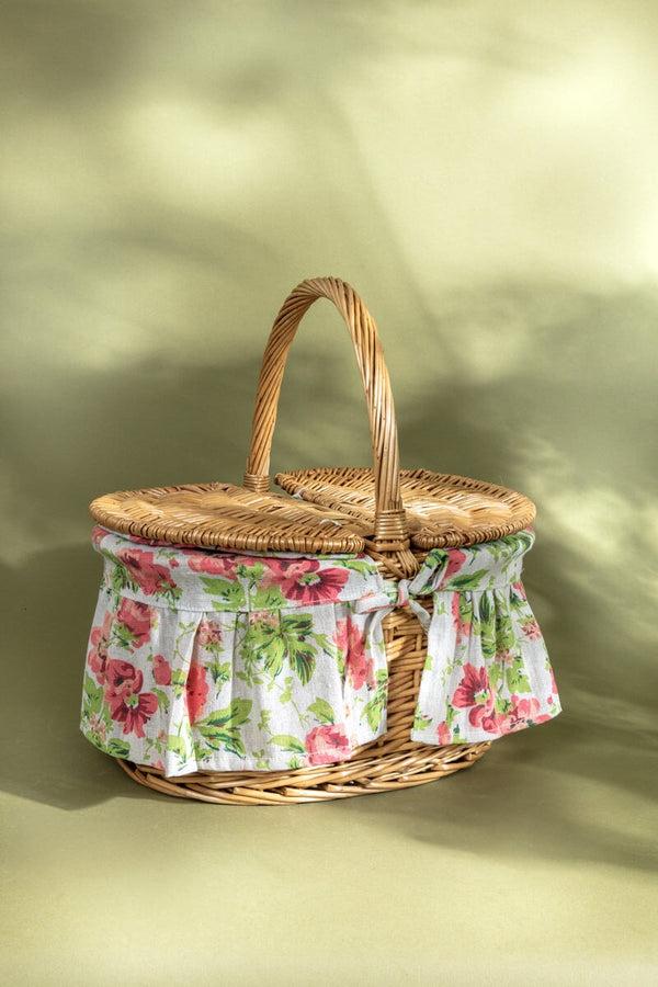 Carraig Donn 2 Person Pink Floral Picnic Basket