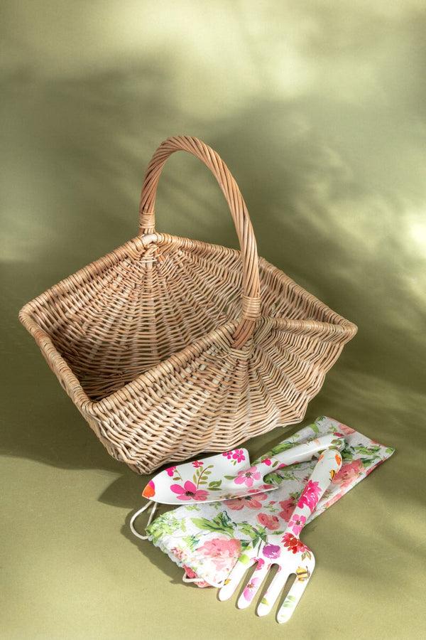 Carraig Donn 2 Piece Willow Basket Gardening Set
