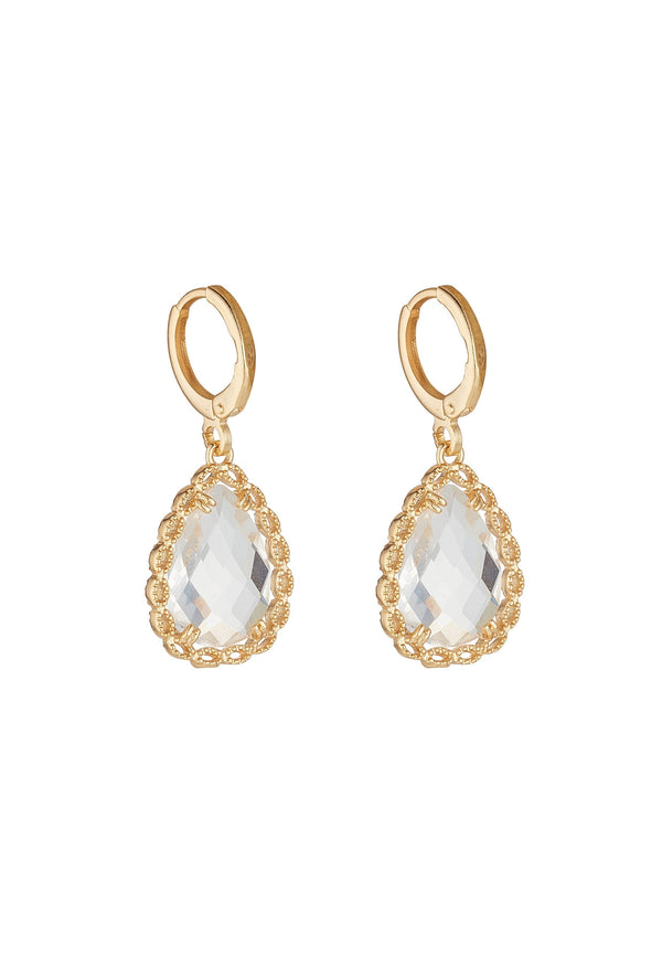 carraig donn Adeline Clear Crystal Earrings