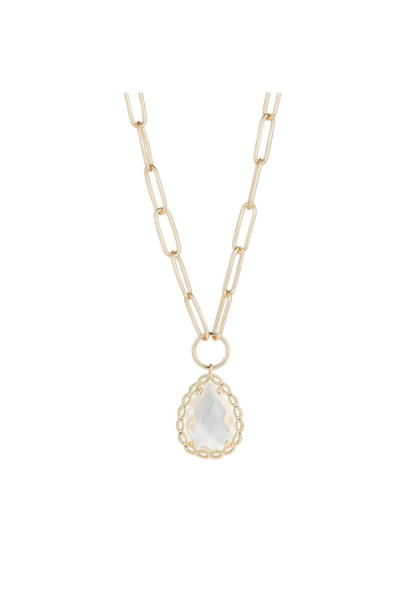 carraig donn Adeline Clear Crystal Necklace