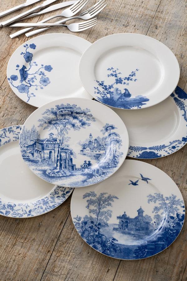 carraig donn Archive Blue Tea plates Set Of 6