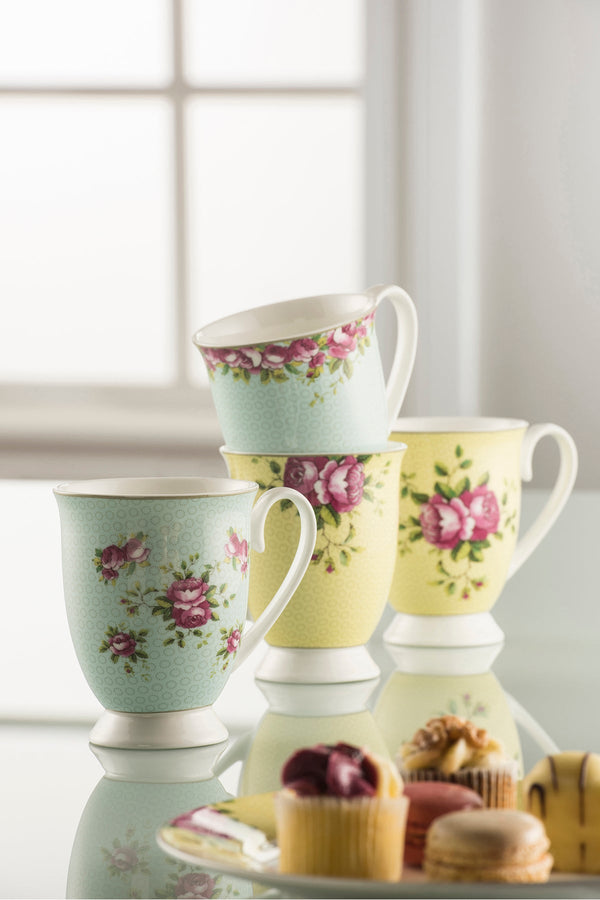 carraig donn Archive Rose Ceramic 4 Piece Mug Set