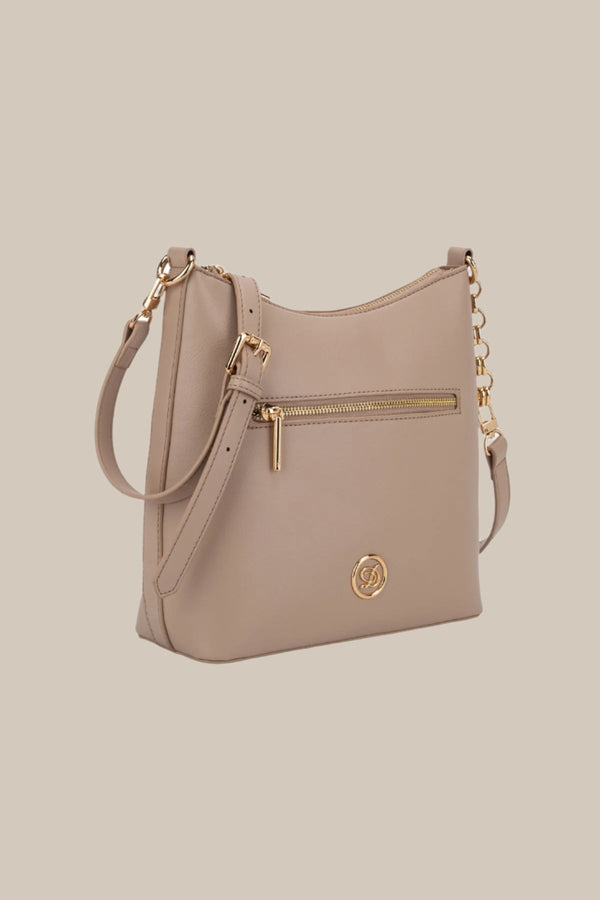 Carraig Donn Aspen Crossbody Bag In Beige