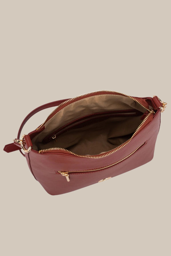 Carraig Donn Aspen Crossbody Bag In Rust Brown